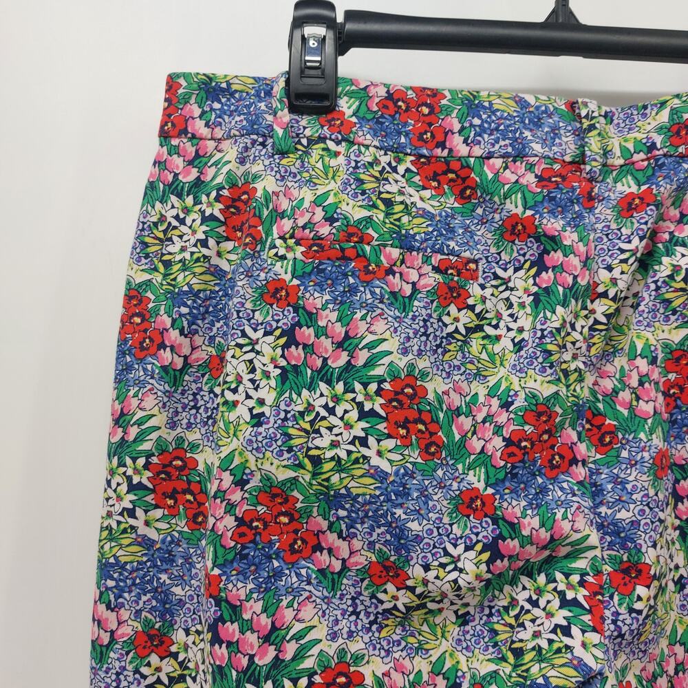 Talbots Women's Cropped Pants Perfect Skimmer Floral Size 16P - Picture 9 of 12